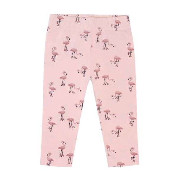 Kids Up Baby - Weiche Basic Leggings mit Flamingo - rosa