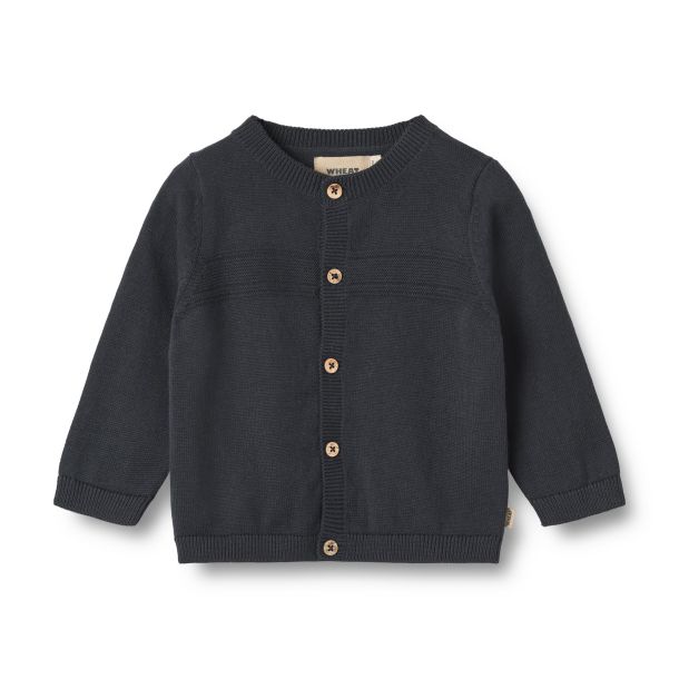 Wheat - Cardigan Sofus, navy