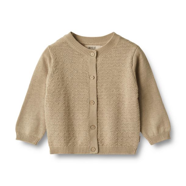 Wheat - sd ko Cardigan Bjrn, grey sand