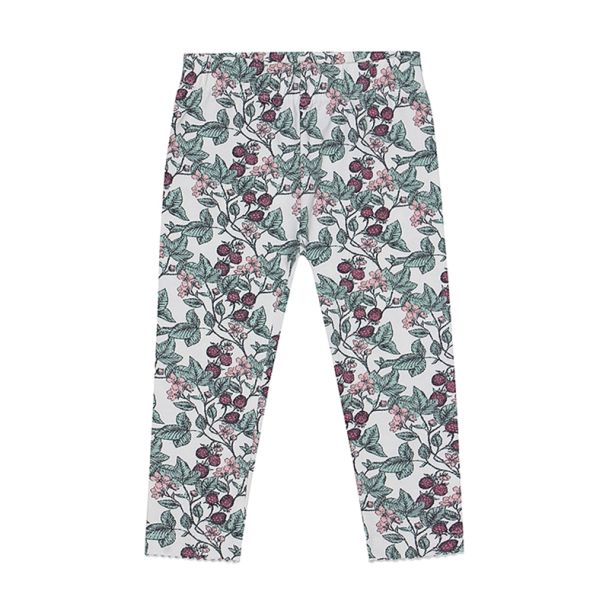 Kids Up Baby - blde ko leggings med print - off white