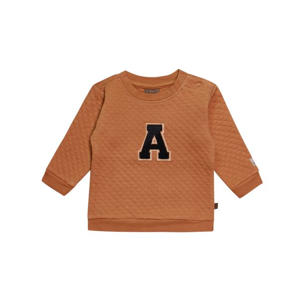 Kids Up Baby - Sweatshirt mit Waffelmuster in Caramel