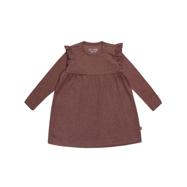 Kids Up Baby - sd rib kjole i chicory coffee