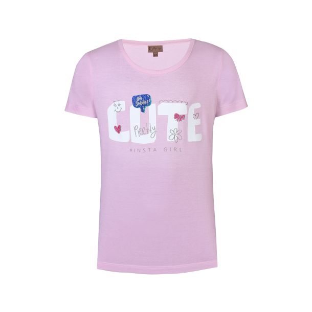 Kids Up - flot kortrmet t-shirt i sweet lilac