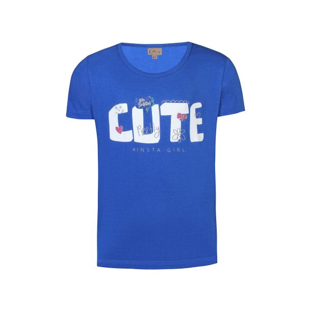 Kids Up - lkker kortrmet t-shirt i cobalt blue