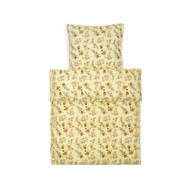 Rafflesia Arnoldi tommelfinger Arkitektur Smallstuff - Baby-sengetøj med blomsterhave - Gult - Sengetøj - IsaDisaKids
