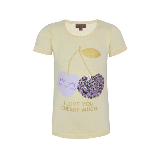  Kids Up - Sch&ouml;nes T-Shirt - Cherry - in Gelb