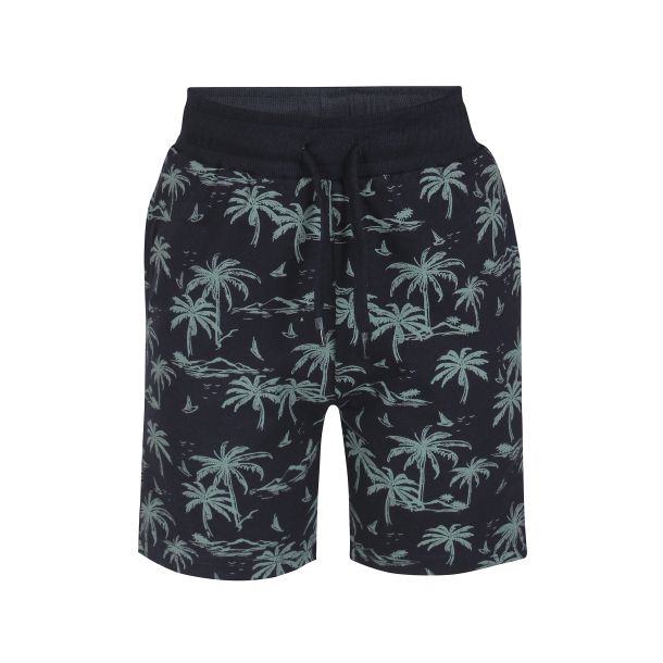Kids Up - Klassiske shorts med palmer - Navy