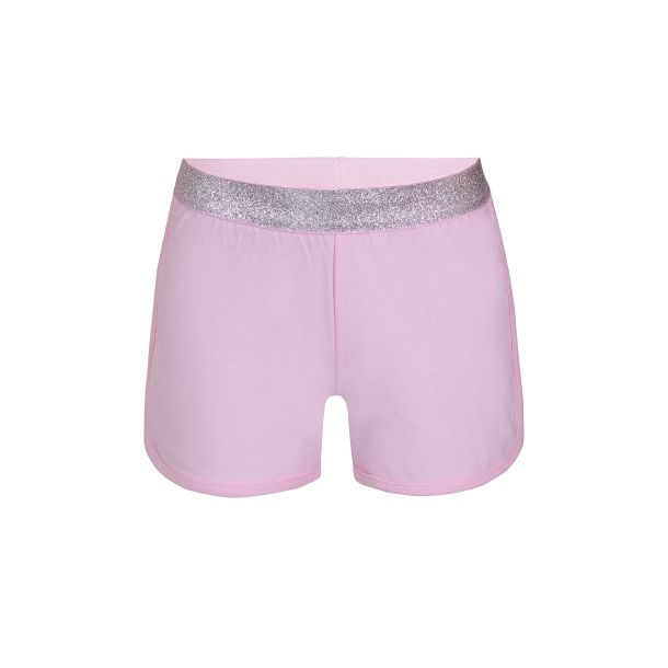 Kids Up - Klassiske shorts med glimmer kant - Rosa