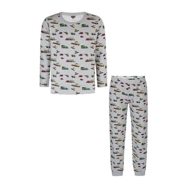 Kids Up - sch&ouml;ner Pyjama, Schlafanzug mit Muster - bio