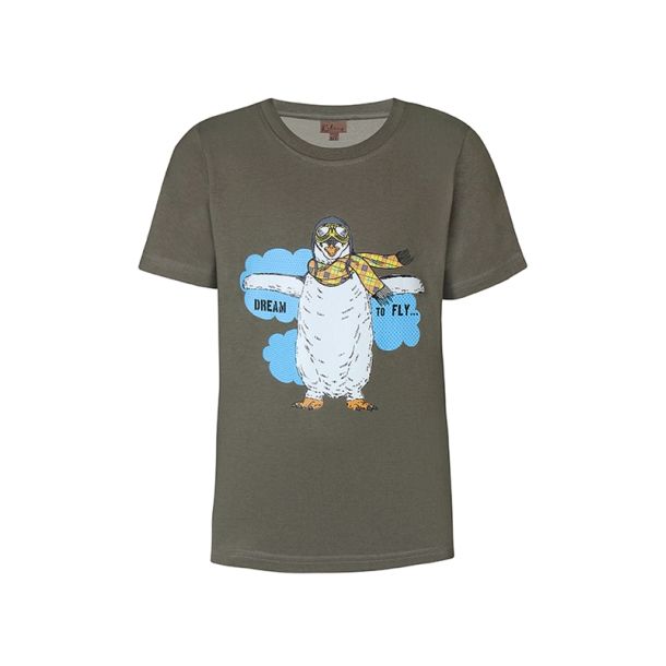 Kids Up - kortrmet T-Shirt med print, army way
