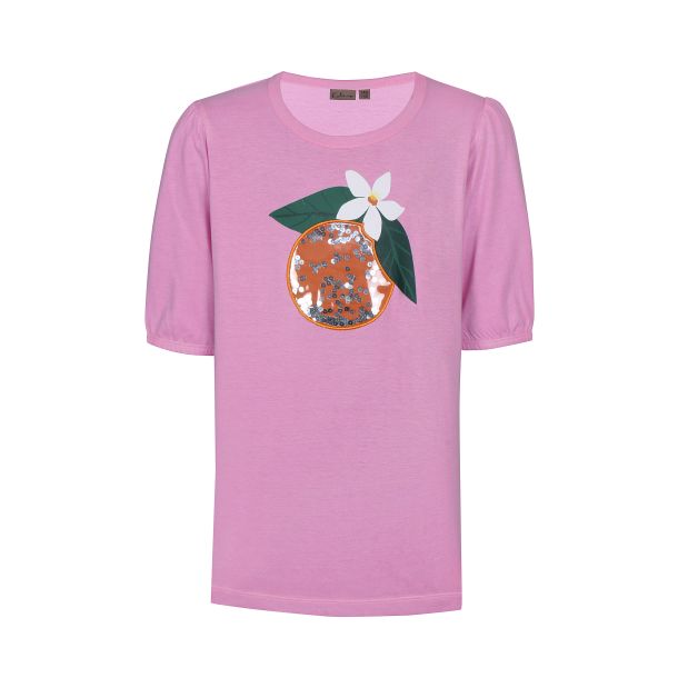 Kids Up - kurzarm T-Shirt in begonia pink