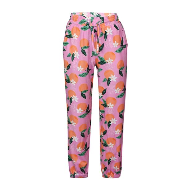 Kids Up - bld bukser med print, begonia pink