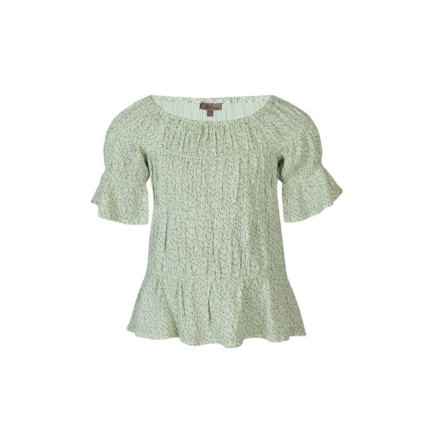 tage Staple Miljøvenlig Kids Up - flotte bluser med korte ærmer, grøn - Mærker - IsaDisaKids