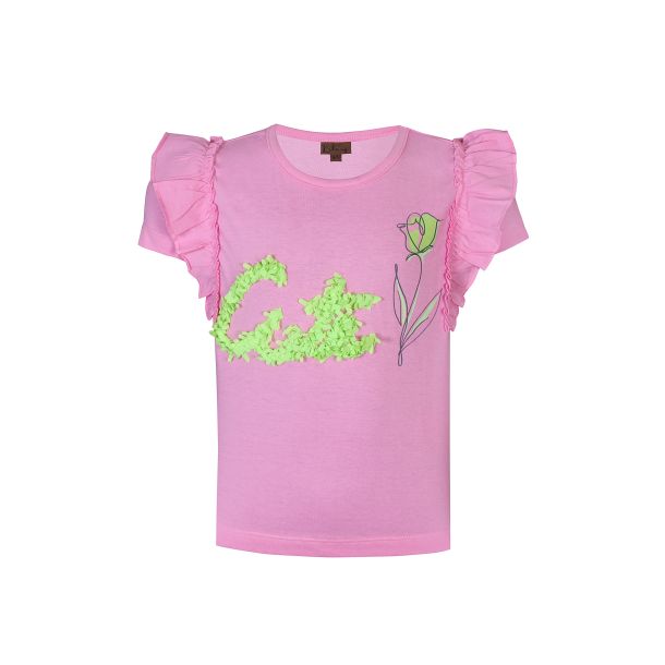 Kids Up - sd T-shirt i begonia pink