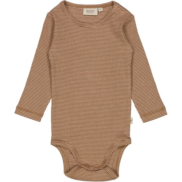 Wheat-Body Plain-3322 affogato rib stripe