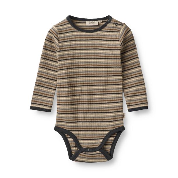 Wheat - rib body Berti, multi stripe