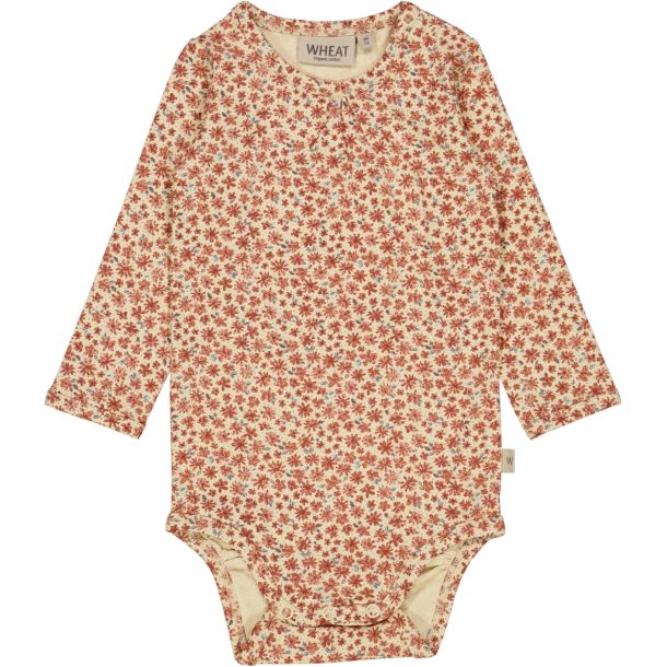 Wheat - sd blomstret  body - Beige Flowers