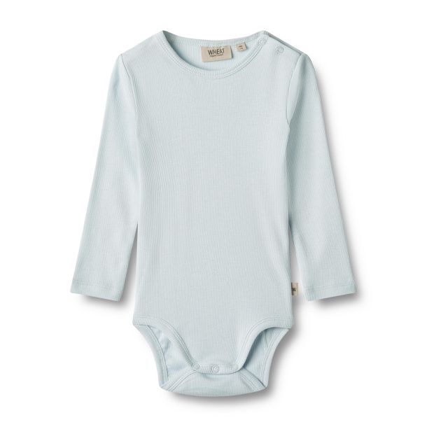 Wheat - bld rib body Spencer, light blue