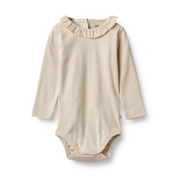 Wheat - bld body med krave, offwhite