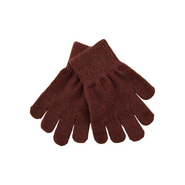 Mikk-Line - Schne Strick-Handschuhe mit Wolle in Decadent Chocolate