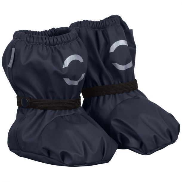 Mikk-Line - Baby Regen-berziehschuhe - PU Rain Footies in Blue Night