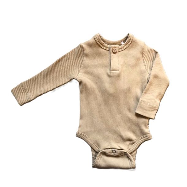 Okker Gokker - Langarm ripp Body in camel