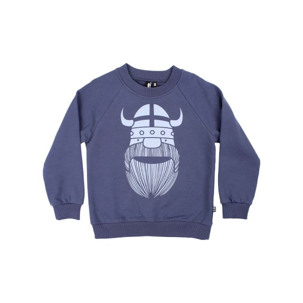 Danefae - Danamerika Sweat - Sweatshirt med Vikinger Erik i Grey Marine