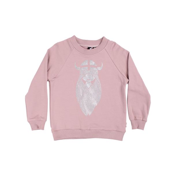  Danefae - Amerika Sweat - Sweatshirt med viking Freja i vintage rosa