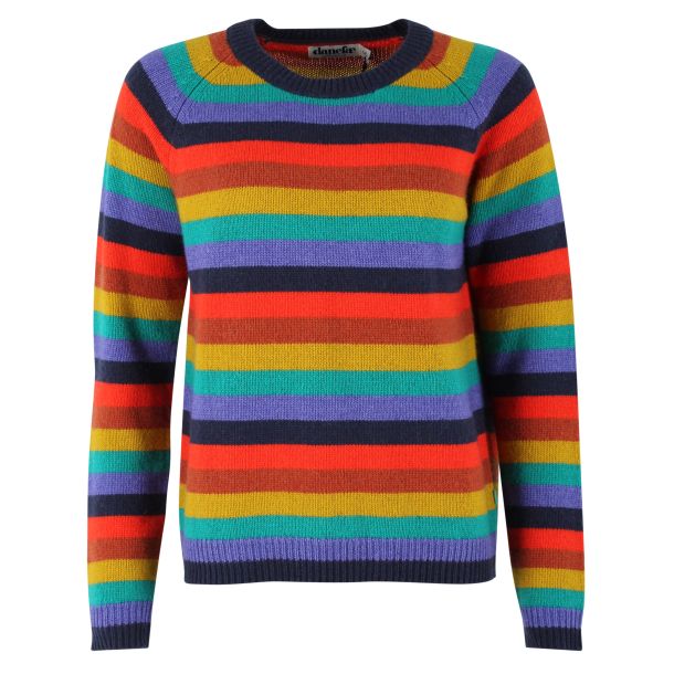 Danefae K - Danehytte - schner Woll-Sweater mit Streifen