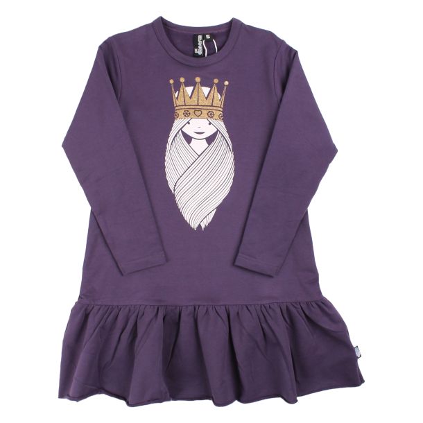 Danef - Sweat Dress - flot Lilla kjole med Prinsesse Freja