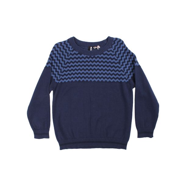 Danefæ - Skøn striksweater marine - Overdele - IsaDisaKids