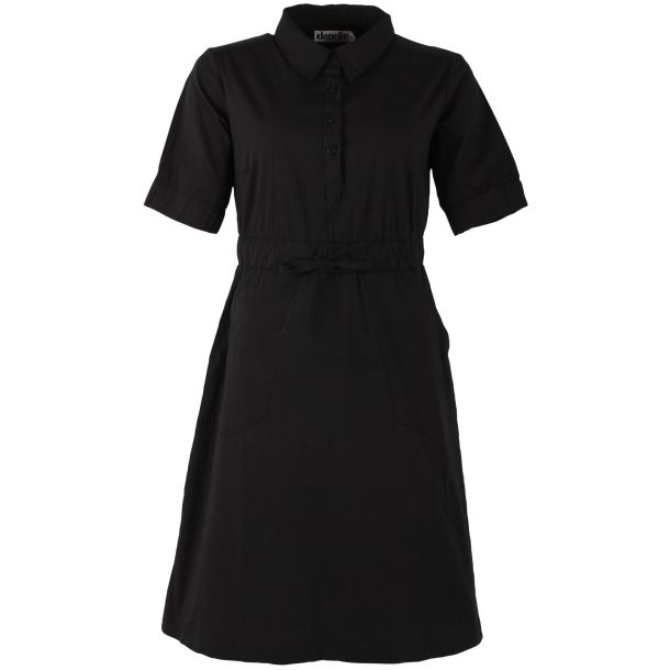 Danef - SUSANNE Dress - skn sort kjole 