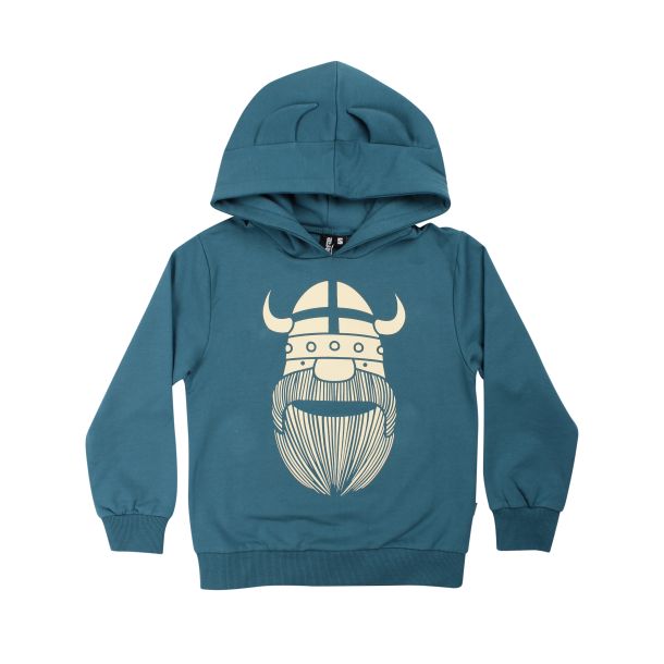 Danef -  Danewarrior - Hoodie med viking Erik, dark slate