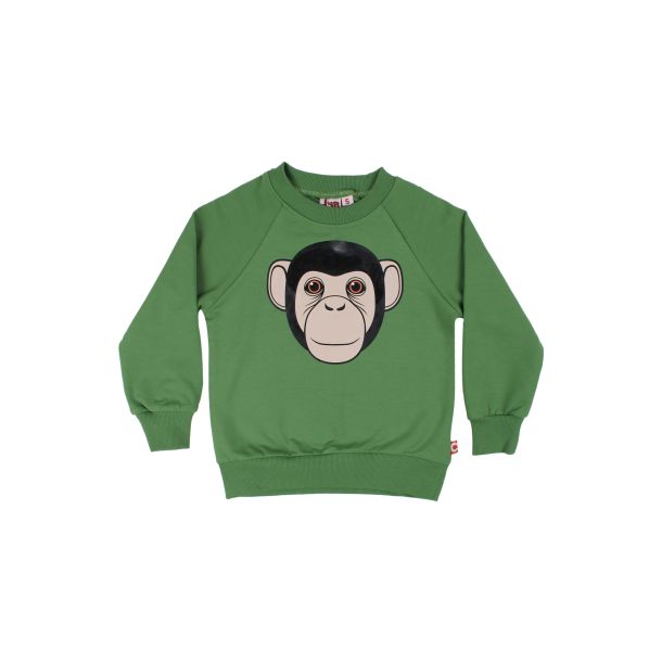 Danefae DYR - Dyrbellow - Schnes Sweatshirt mit einem Schimpansen in Grn