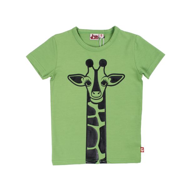 Danef Dyr - Growl - T-Shirt med giraf, grn