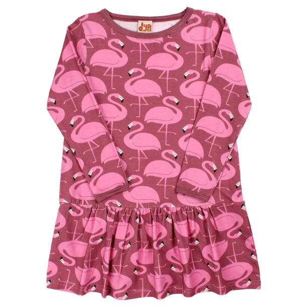 Danefae DYR - Dyrzanzi - langrmet kjole med flamingos