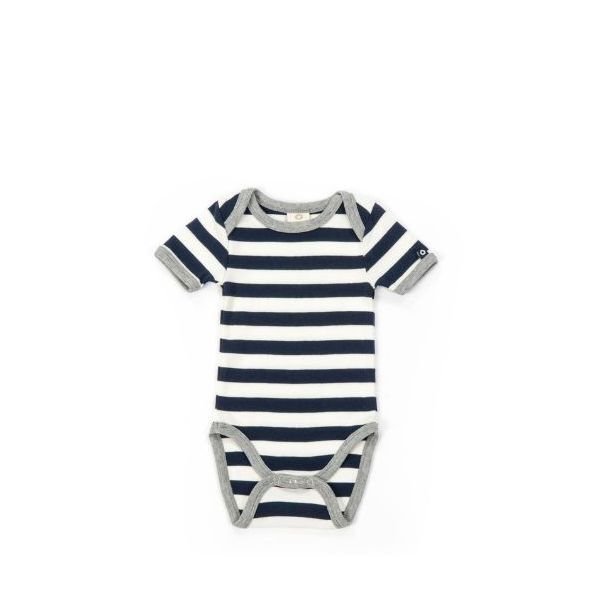 Smallstuff - Body SS - striped - navy/white