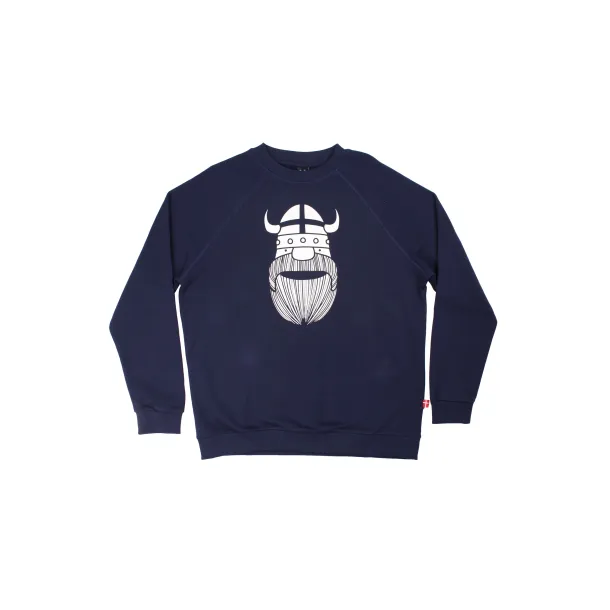 Danef - Danehjalmer - Sweatshirt med viking Erik, deep navy