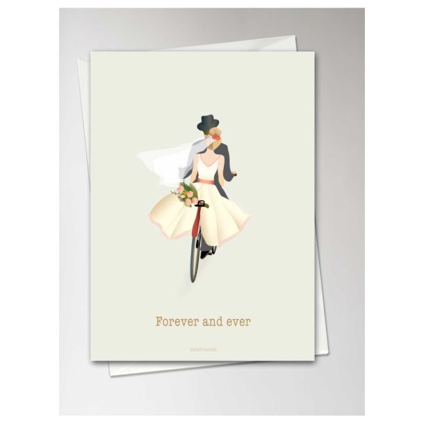 ViSSEVASSE - Kort - forever and ever - Bryllup Anledningskort, A6