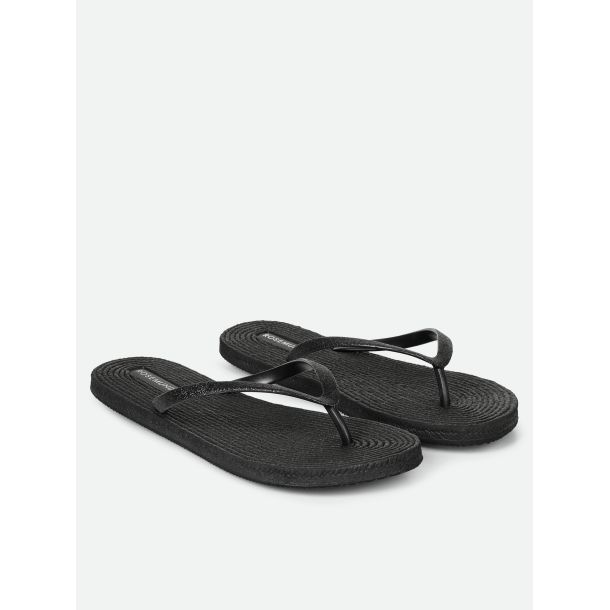 Rosemunde - Slippers Glitzer, schwarz