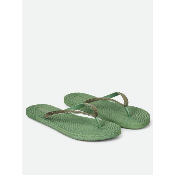 Rosemunde - Slippers Glitzer, grn