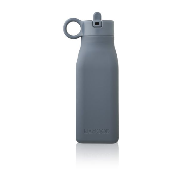 Liewood - viereckige Wasserflasche aus Silikon - dunkelblau