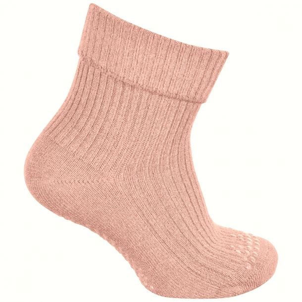 Melton - Sch&ouml;ne "Geh-Socken" in Rosa 