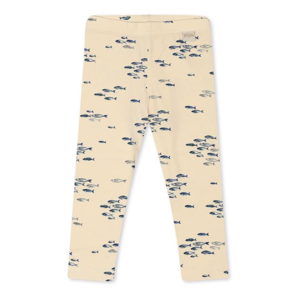 Petit Piao - printet leggings med fisk, fish aop