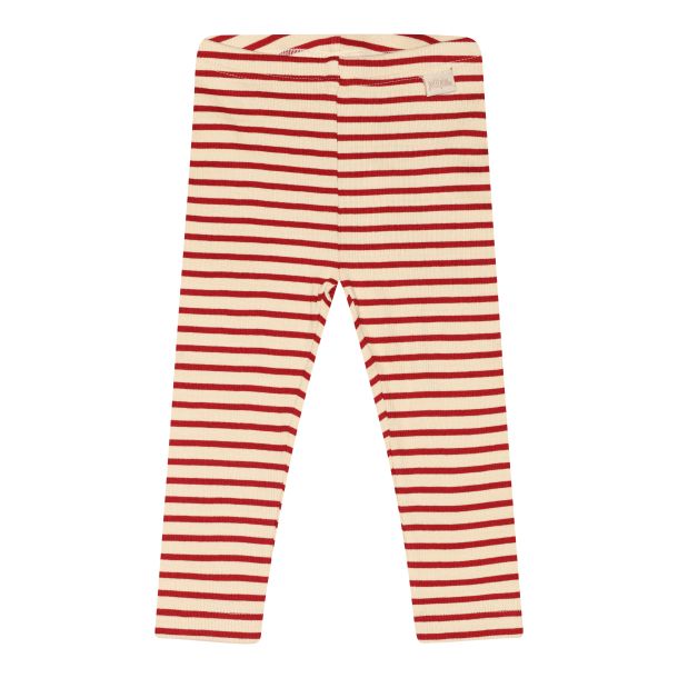 Petit Piao - stribet Leggings, chili pepper