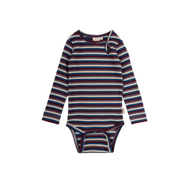 Petit Piao - multi stribet body, dark cherry multi stripe