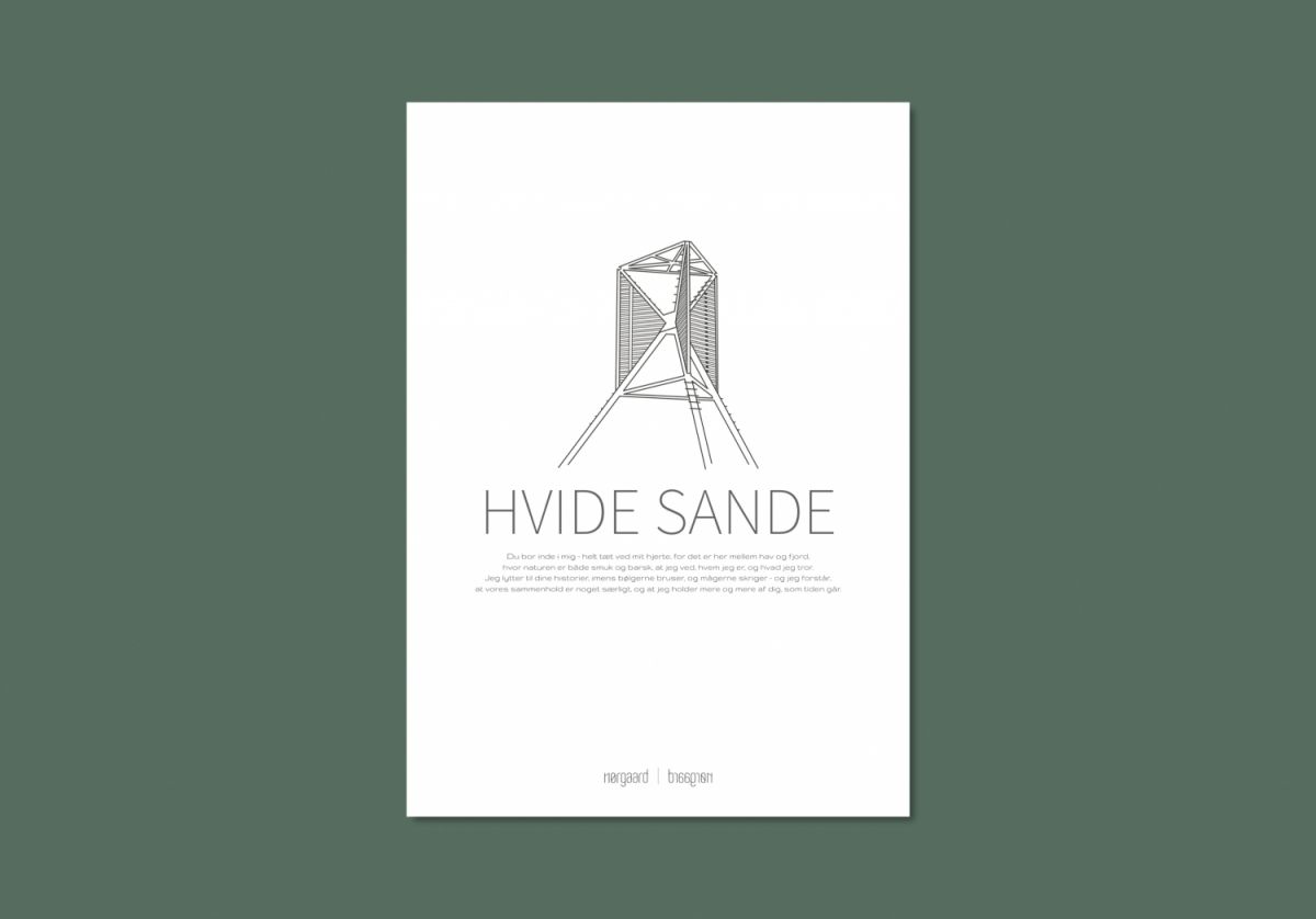 | Nørgaard - Hvide Sande, A3 plakat - Legetøj Living - IsaDisaKids
