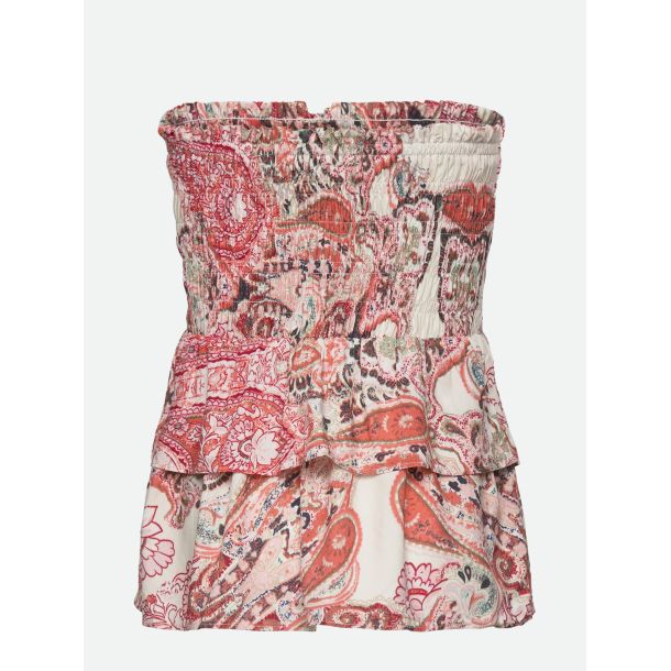 Rosemunde - Nederdel / top i orange paisley print