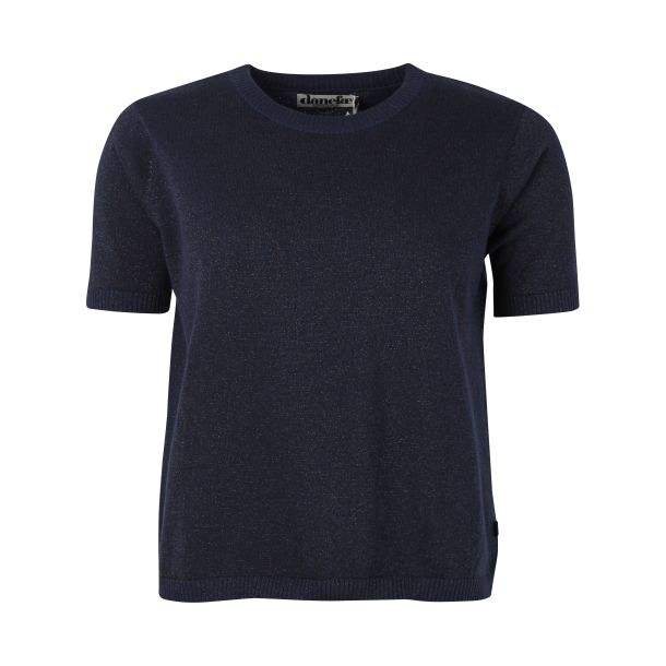 Danefae - Silver Sweater - sch&ouml;nes T-Shirt in Navy mit Glitter