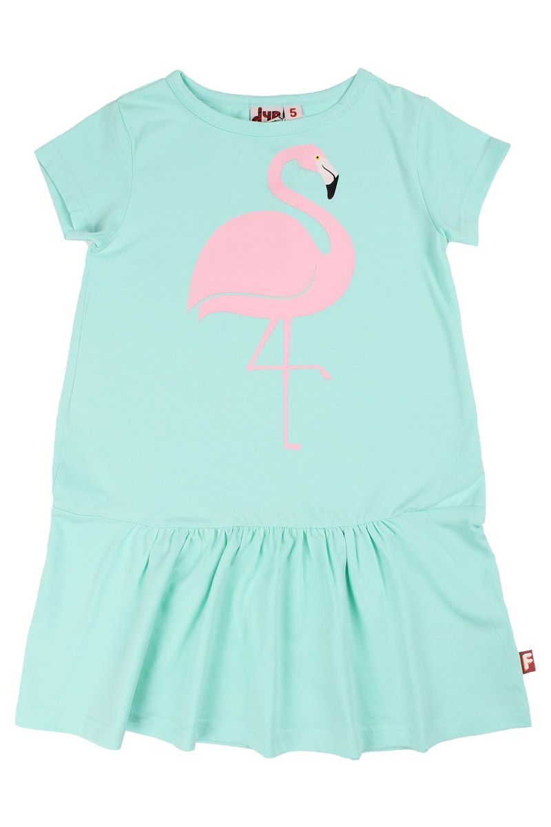 DYR - Skøn kjole flamingo - Mint - Mærker - IsaDisaKids